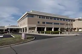 Ambulance and South Tower Entrance