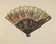 American fan from Index of American Design, National Gallery of Art