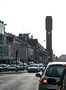 The bell tower of the church of Saint-Pierre