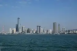 Downtown Xiamen seen from the Gulangyu Island