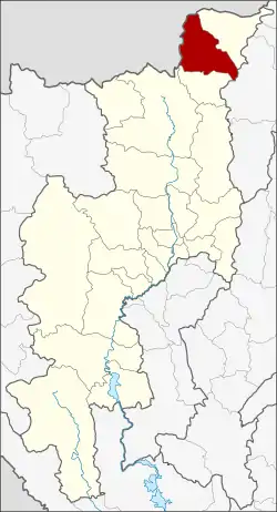 District location in Chiang Mai province