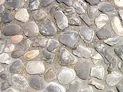 Cobblestone pavement in Italy