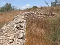 Old wall near Khirbet Dhikrin