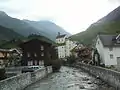 The Unteralpreuss flowing through Andermatt