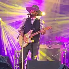 Farriss performing at the Gympie Muster in 2019