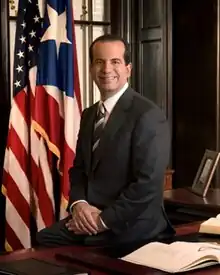 Aníbal Acevedo Vilá, (BA 1982, JD 1985), eighth governor of Puerto Rico (2005-2009), U.S. Representative (Resident Commissioner), D-Puerto Rico (2001-2004), State Representative, P.R. House of Representatives (1992-1999)