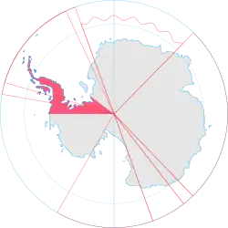 Location in Antarctica.