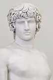 Statue of Antinous Farnese (130–137 AD) as an example of the Main type.