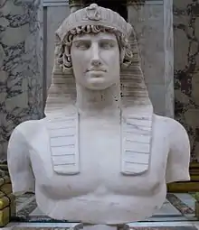 Bust of Antinous-Osiris at the Louvre