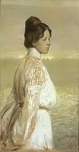 "Portrait of Marie Under" (1904), by Ants Laikmaa