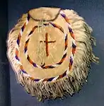 Apache beaded hide bag, Oklahoma History Center