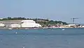 A view of Appledore Shipyard from the opposite side of the Torridge estuary