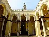 Interior of al-Aqmar Mosque, courtyard and arches