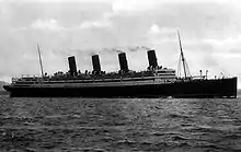 RMS Aquitania as built in 1914.