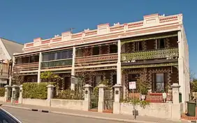 Ardmore Terraces, Fremantle, Western Australia; built c.1898.