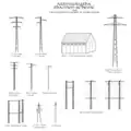 types of transmission towers used. Most of them were manufactured in Germany and transported to ireland