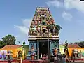 A gopuram, Hindu temple gate tower, in Sri Lanka