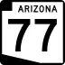 State Route 77 marker