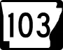 Highway 103 marker