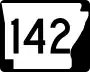 Highway 142 marker