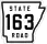 State Road 163 marker