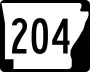 Highway 204 marker