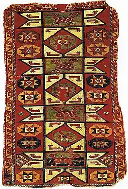 Anatolian Animal carpet, 1500 or earlier, wool, symmetric knots. Museum of Islamic Art, Berlin, Inv. No. KGM 1885, 984