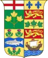 1868-1870, quartering the arms of the four founding provinces