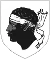 Coat of arms of Corsica.