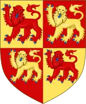 Arms of Llywelyn the Great (13th century), used by the Prince of Wales since 1911.