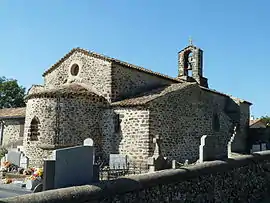 The church in Saint-Gineys-en-Coiron