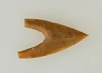 Badarian arrowhead, 4000-3800 BC.