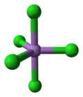 Ball-and-stick model of a single molecule