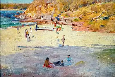 Manly Beach, 1895, Bendigo Art Gallery