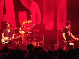 Ash at the O2 ABC in Glasgow in 2010 L to R: Tim Wheeler, Rick McMurray, Mark Hamilton