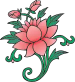 A Lotus, one of the eight auspicious symbols in Mahāyāna