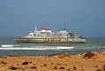 The ferry Assalama wrecked off of Tarfaya, Morocco