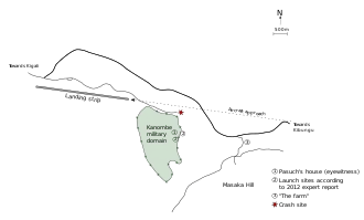 Map of the airport and its surroundings..mw-parser-output cite.citation{font-style:inherit;word-wrap:break-word}.mw-parser-output .citation q{quotes:"\"""\"""'""'"}.mw-parser-output .citation:target{background-color:rgba(0,127,255,0.133)}.mw-parser-output .id-lock-free.id-lock-free a{background:url("//upload.wikimedia.org/wikipedia/commons/6/65/Lock-green.svg")right 0.1em center/9px no-repeat}body:not(.skin-timeless):not(.skin-minerva) .mw-parser-output .id-lock-free a{background-size:contain}.mw-parser-output .id-lock-limited.id-lock-limited a,.mw-parser-output .id-lock-registration.id-lock-registration a{background:url("//upload.wikimedia.org/wikipedia/commons/d/d6/Lock-gray-alt-2.svg")right 0.1em center/9px no-repeat}body:not(.skin-timeless):not(.skin-minerva) .mw-parser-output .id-lock-limited a,body:not(.skin-timeless):not(.skin-minerva) .mw-parser-output .id-lock-registration a{background-size:contain}.mw-parser-output .id-lock-subscription.id-lock-subscription a{background:url("//upload.wikimedia.org/wikipedia/commons/a/aa/Lock-red-alt-2.svg")right 0.1em center/9px no-repeat}body:not(.skin-timeless):not(.skin-minerva) .mw-parser-output .id-lock-subscription a{background-size:contain}.mw-parser-output .cs1-ws-icon a{background:url("//upload.wikimedia.org/wikipedia/commons/4/4c/Wikisource-logo.svg")right 0.1em center/12px no-repeat}body:not(.skin-timeless):not(.skin-minerva) .mw-parser-output .cs1-ws-icon a{background-size:contain}.mw-parser-output .cs1-code{color:inherit;background:inherit;border:none;padding:inherit}.mw-parser-output .cs1-hidden-error{display:none;color:#d33}.mw-parser-output .cs1-visible-error{color:#d33}.mw-parser-output .cs1-maint{display:none;color:#2C882D;margin-left:0.3em}.mw-parser-output .cs1-format{font-size:95%}.mw-parser-output .cs1-kern-left{padding-left:0.2em}.mw-parser-output .cs1-kern-right{padding-right:0.2em}.mw-parser-output .citation .mw-selflink{font-weight:inherit}html.skin-theme-clientpref-night .mw-parser-output .cs1-maint{color:#18911F}html.skin-theme-clientpref-night .mw-parser-output .cs1-visible-error,html.skin-theme-clientpref-night .mw-parser-output .cs1-hidden-error{color:#f8a397}@media(prefers-color-scheme:dark){html.skin-theme-clientpref-os .mw-parser-output .cs1-visible-error,html.skin-theme-clientpref-os .mw-parser-output .cs1-hidden-error{color:#f8a397}html.skin-theme-clientpref-os .mw-parser-output .cs1-maint{color:#18911F}}Filip Reyntjens (September 2020). "Retour sur l'attentat de Kigali, l'étincelle qui a allumé le feu du génocide" (PDF). Institute of Development Policy and Management.