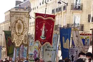 Procession on the feast of the Assumption, 15 August, in Paris