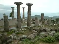 Ruins of the Temple of Athena, in Assos