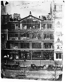 Nadar's studio at 35 Boulevard des Capucines in 1860.