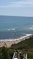 View of the Atlantic Ocean from a cliff on Block Island