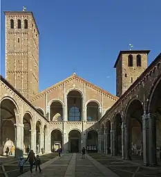 Atrium of the Basilica of Sant'Ambrogio, in Milan