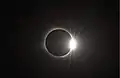 Diamond ring effect in Novosibirsk