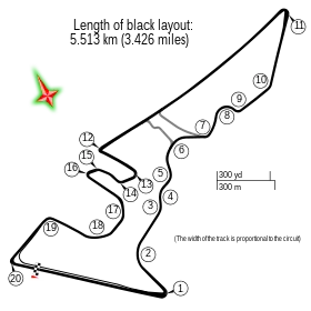 Layout of the Circuit of the Americas