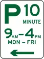 (R5-14) Parking Permitted: 10 Minutes