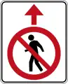 (MR-RP-8) No Pedestrian Crossing (used in Western Australia)