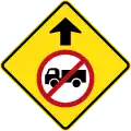 (MR-WDAD-23) Trucks Prohibited Entry Ahead (used in Western Australia)