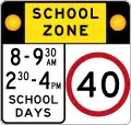 (R3-209-1) School Zone (used in New South Wales)