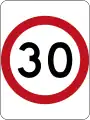 (R4-1) 30 km/h Speed Limit